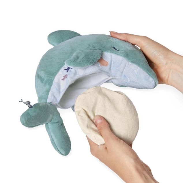 Kaloo Petit Calme Plüss delfin levendulapárnával a jobb alvásért 15 cm