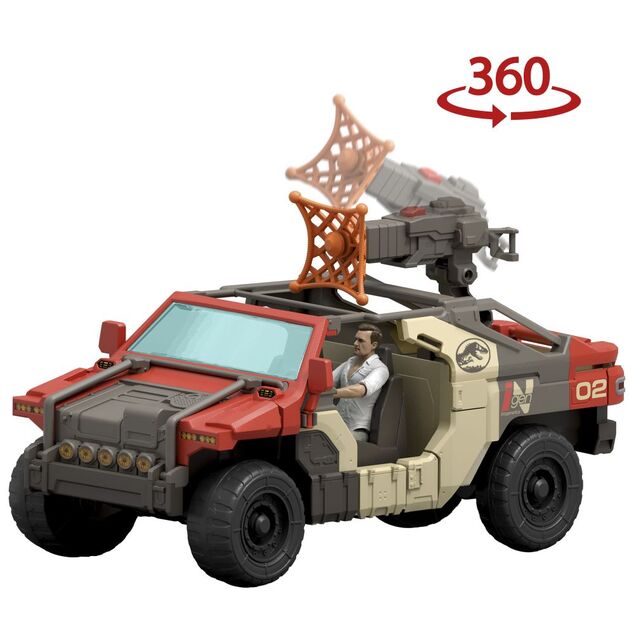 Jurassic World Super auto s vodičom a dinosaurom