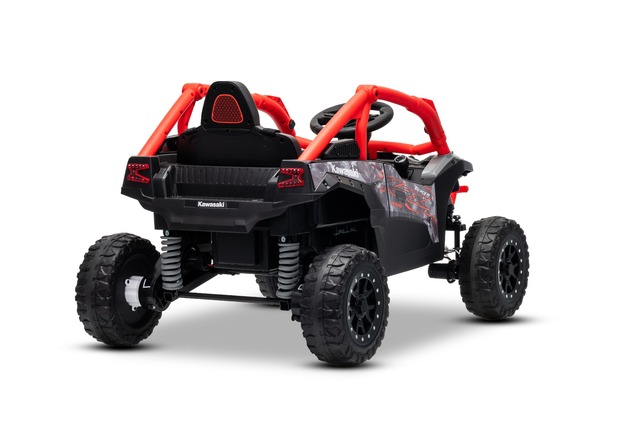 Elektrické autíčko Kawasaki TERYX KRX 1000 12V, červené, jednomiestne, odpružená zadná náp