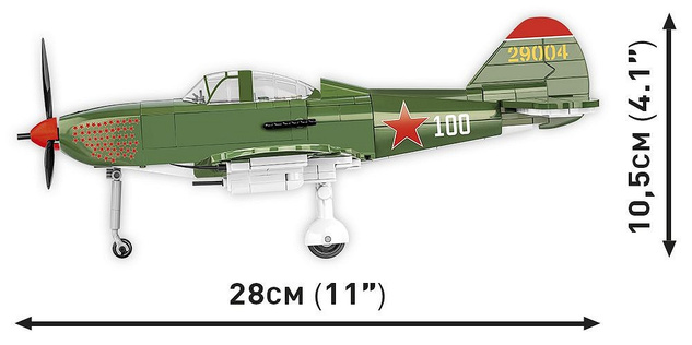 Cobi II WW Bell P-39 D Aircobra Soviet, 1:32, 380 k, 1 f