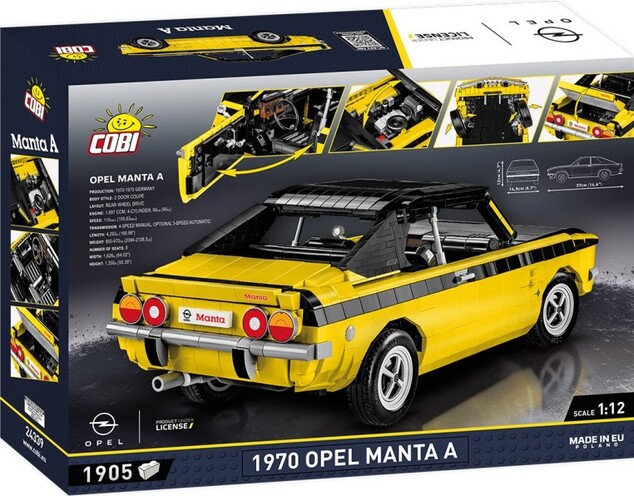 Cobi 1970 Opel Manta A, 1:12, 1870 k