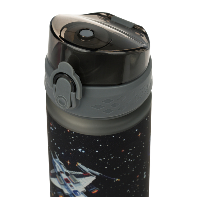 BAAGL Tritan-Flasche für Getränke Pixel Space, 500 ml