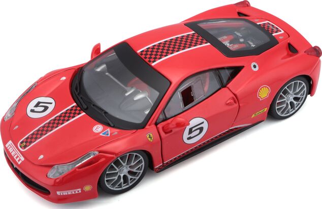 Bburago 1:24 Ferrari Racing 458 Challenge Rot