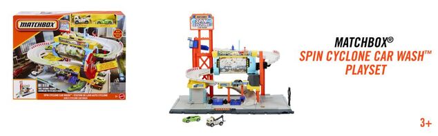 Matchbox set Lavastoviglie Turbo Ciclone + 2 veicoli