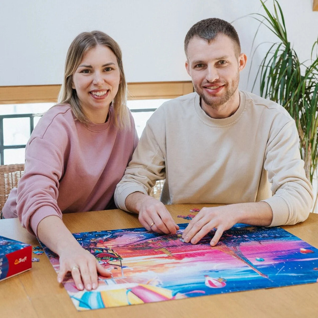 Trefl Puzzle 1000 Premium Plus - Mickey und Minnie in Paris