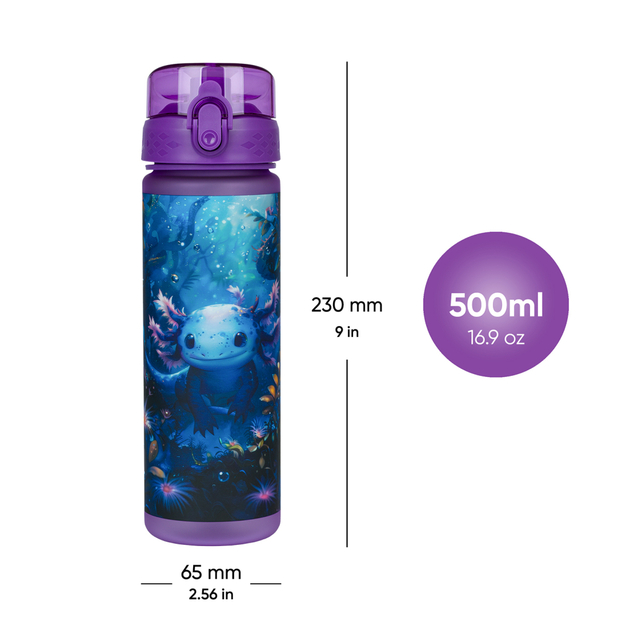 BAAGL Tritanová fľaša na nápoje Axolotl, 500 ml