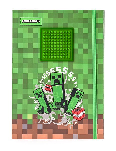 PIXIE CREW &amp; MINECRAFT Kartónové zložky A4