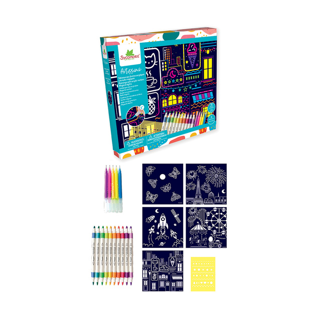 Sycomore Artissimo XL – Kunstset mit Acrylmarkern – Zaubernacht