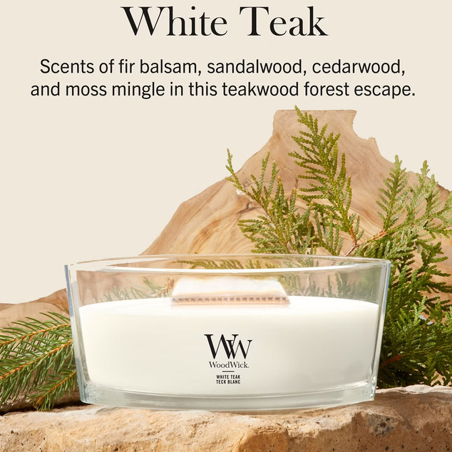 WW Kerze Boot White Teak