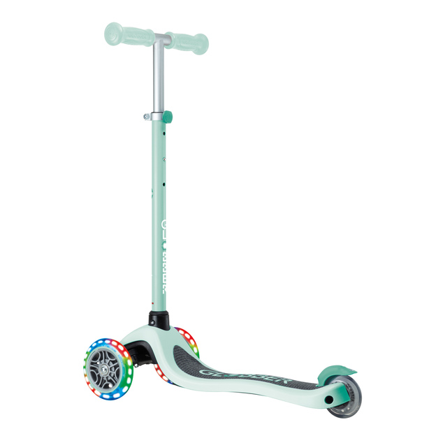 Globber detská trojkolesová kolobežka - Primo Lights V2 - Svietiace Kolieska - Dark Mint