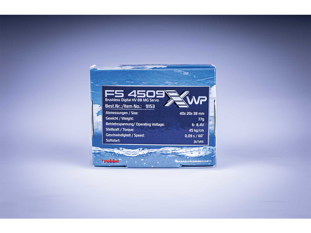 Robbe servo FS 4509X HV 45kg.cm 0.090s/60° MG WP Brushless