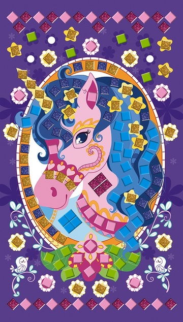 Janod Atelier Kreativset Mini Mosaik Einhorn