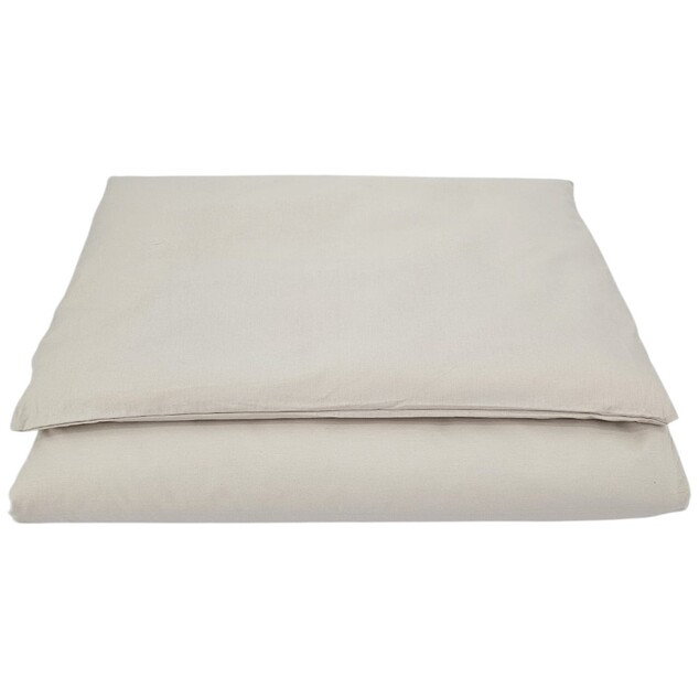 EKO Lenjerie de pat pentru copii 2 piese bumbac Light Beige 40x60cm, 90x120cm