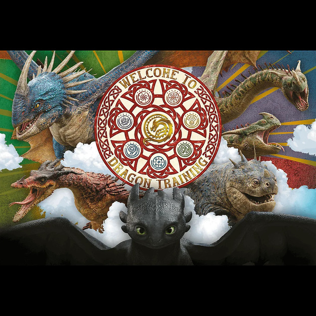 Trefl Puzzle 100 Drachen in Aktion / Drachenzähmen leicht gemacht