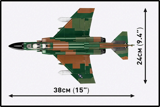 Cobi 2427 Vietnam War F-4C Phantom II, 1:48, 738 k