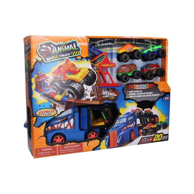 Ťahač s monster truck dráhou 45cm