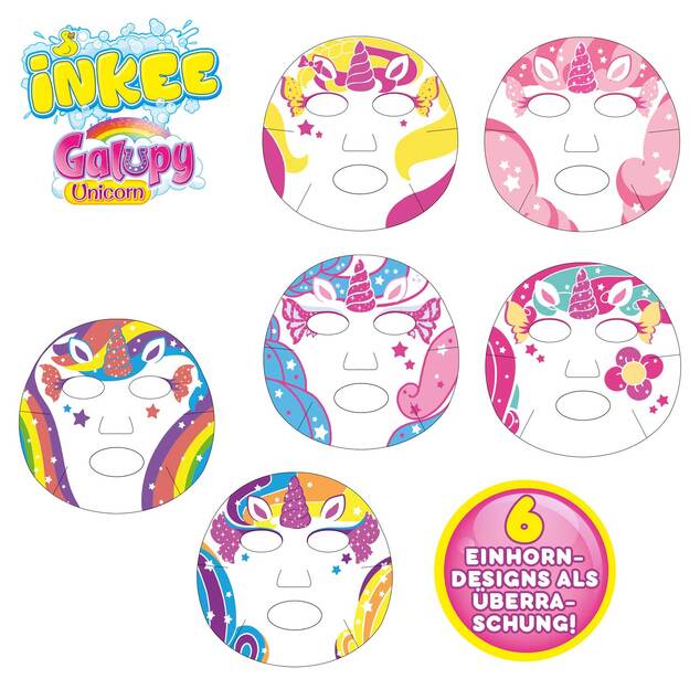 INKEE - Gesichtsmaske Galupy Unicorn