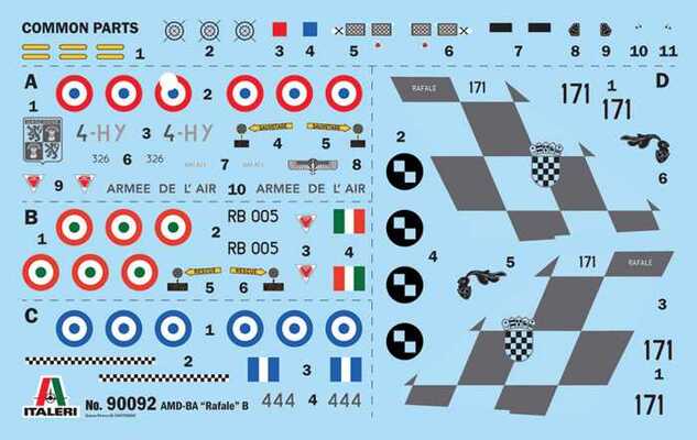 Model Kit avion 90092 - Rafale B (1:72)