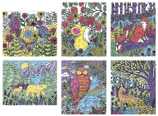 Janod Atelier Sada Maxi Maľovanie Lesné zvieratká