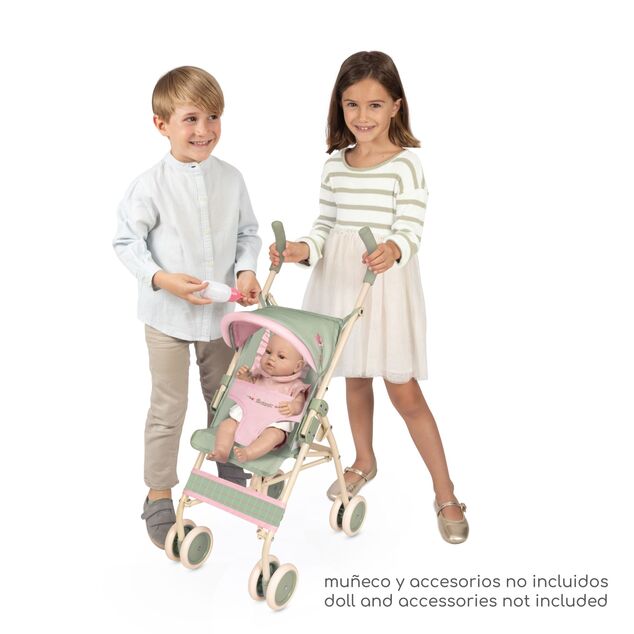 DeCuevas 90168 Cărucior pliabil pentru păpuși Golf Club XL Botanic 2026 – 75 cm