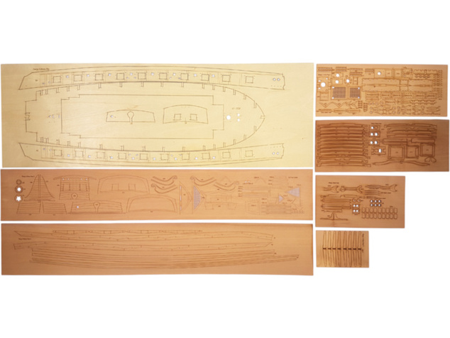 Vanguard Models HM Brig Harpy 1796 1:64 kit