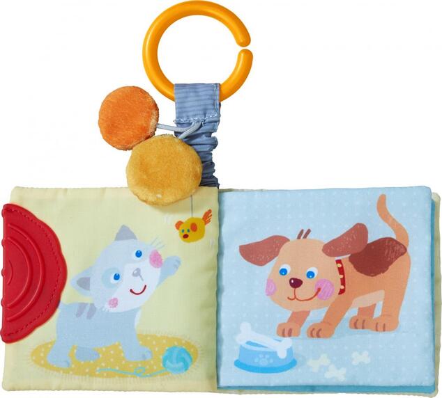 Haba Libro tessile per i più piccoli Animali domestici