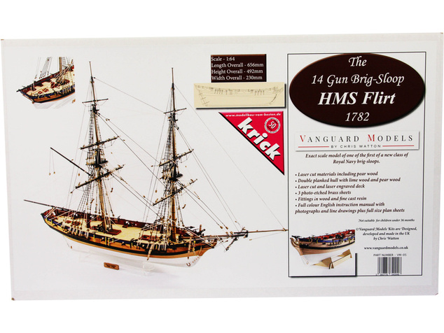 Vanguard Models HMS Flirt 1782 1:64 kit