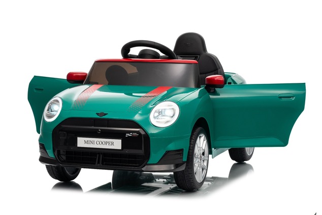 Elektrické autíčko BMW Mini Cooper 12V, zelené, USB Vstup s Bluetooth pripojením na MP3 Pr