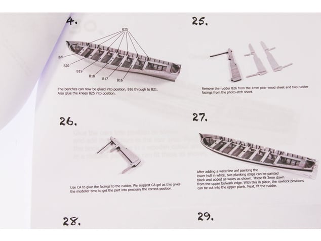 Vanguard Models Barge čln 32" 1:64 kit