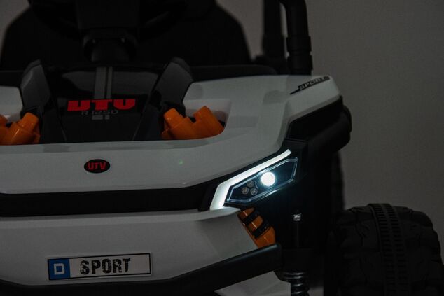 Elektrické autíčko UTV Small 12V, biele, Pohon zadných kolies, 12V batéria