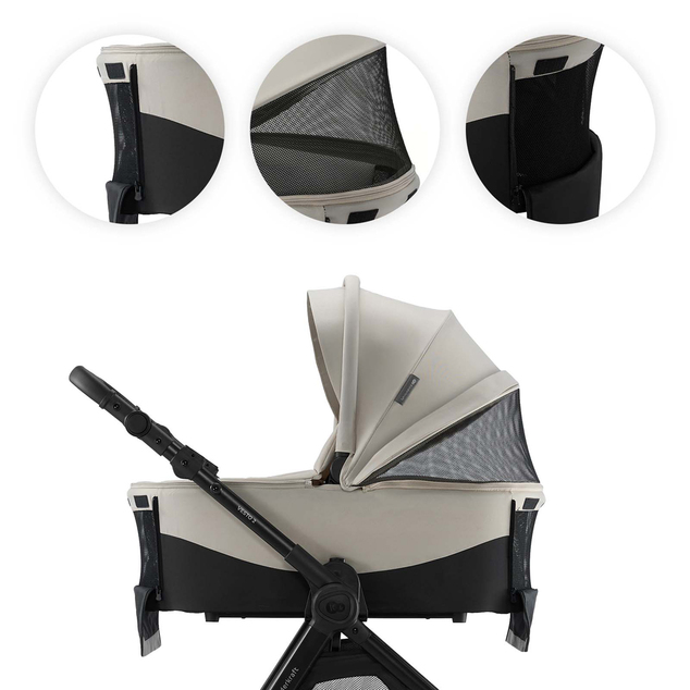 KINDERKRAFT Kombikinderwagen Vesto 2 3in1 Beige