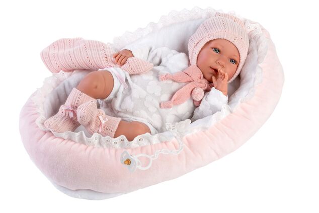 Llorens M740-88 oblečenie pre bábiku bábätko NEW BORN veľkosti 40–42 cm s doplnkami