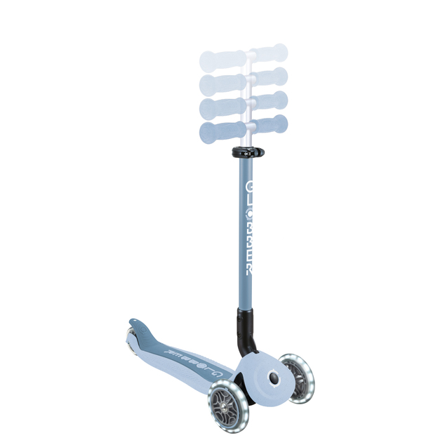 Globber Detská kolobežka Go up active lights ecologic blueberry
