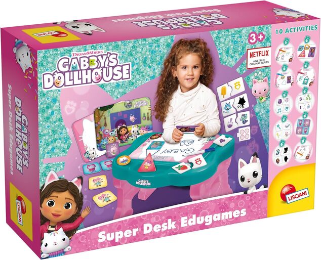 Gabby's dollhouse stolík s edu-hrami