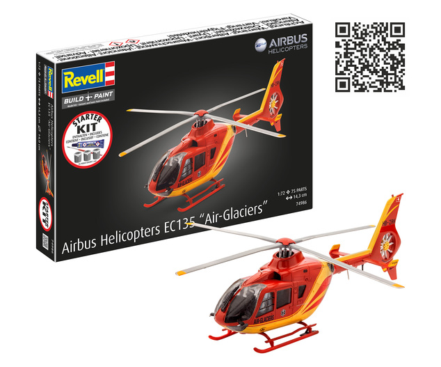 Starter Kit helikopter 74986 - Airbus EC135 "Air-Glaciers" (1:72)
