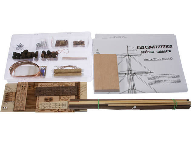 MAMOLI USS Constitution priečny rez 1:93