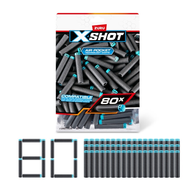 X-SHOT Náhradné náboje 80 ks