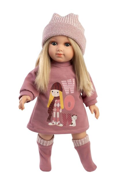 Llorens 53560 ELENA - muñeca realista con cuerpo de tela suave