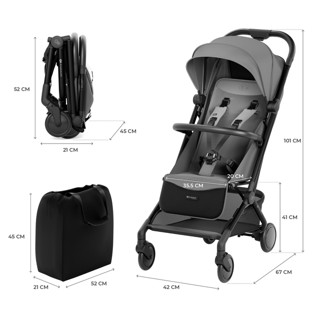 KINDERKRAFT SELECT Poussette sportive Pilot 2 Grey