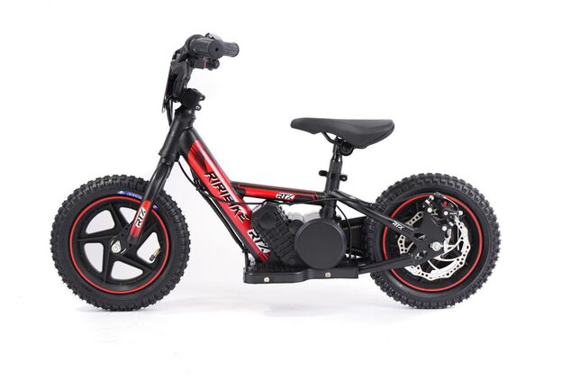 Detské elektrické odrážadlo RIRIBIKE RTX3 24V (12”), červené, Lítiová batéria, 100W Motor