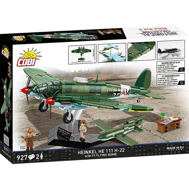 Cobi II WW HEINKEL He 111 H-22 cu V1 (Fieseler Fi 103), 1:48, 840 p, 2 f