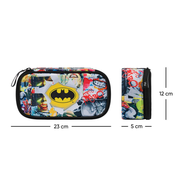 BAAGL Schultasche Etui Skate Batman Comics