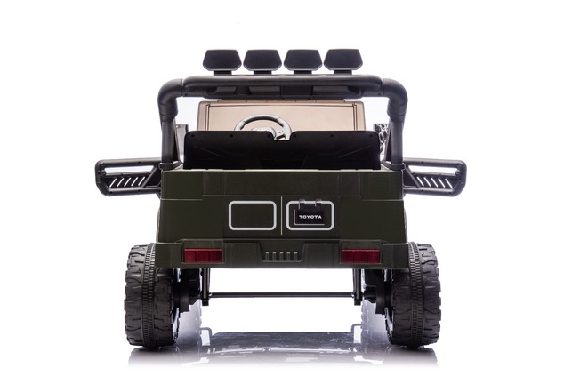 Elektrické autíčko Toyota FJ Cruiser XXL s pohonom 4x4, licencované (Dvojmiestne), zelené,