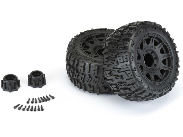 Pro-Line koleso 3.8", pneu Trencher LP, disk Raid H17 čierny (2)