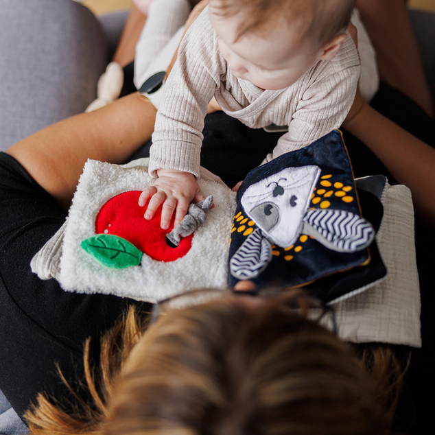 BABYONO Libro sensoriale a contrasto Mouse 0 m+