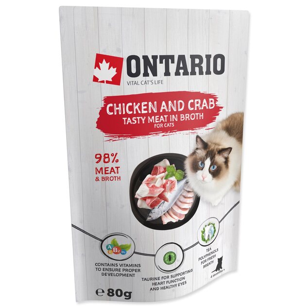 Kapsička Ontario kura a krab vo vývare 80g