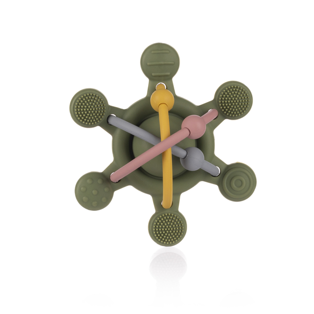 Sonajero de silicona, multicolor