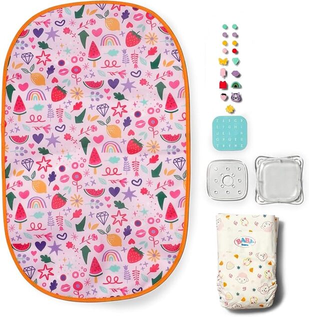 Zapf Creation BABY Born Wickeltasche mit Clip-Accessoires
