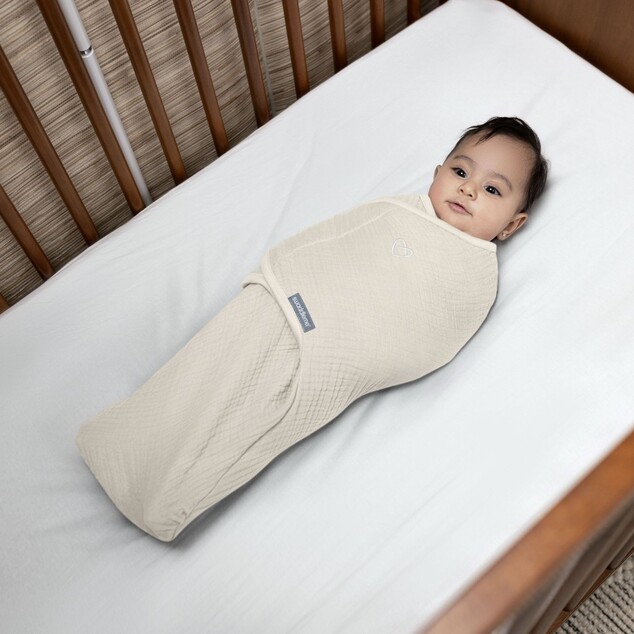 INGENUITY Pucktuch SwaddleMe™ Muschel Cream 1,5 TOG 0-3m