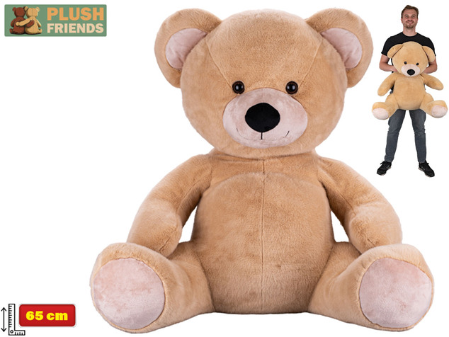 Plush Friends plišani medvjed 65cm bež sjedeći